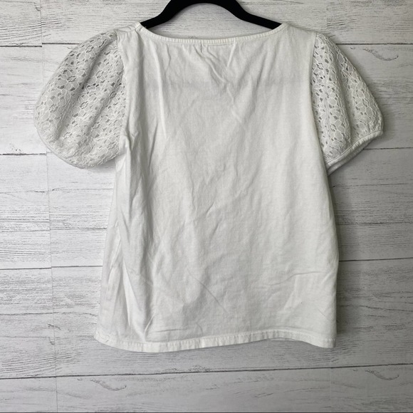 🌈 couture brooch lace sleeve top - Picture 5 of 5